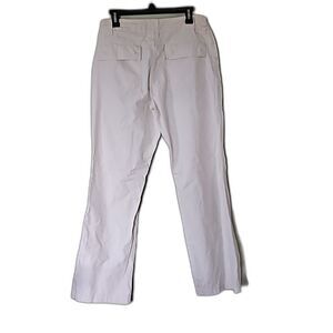 a.n.a Womens Cream Lightweight Wide Leg Pants Size 10 Pockets Summer